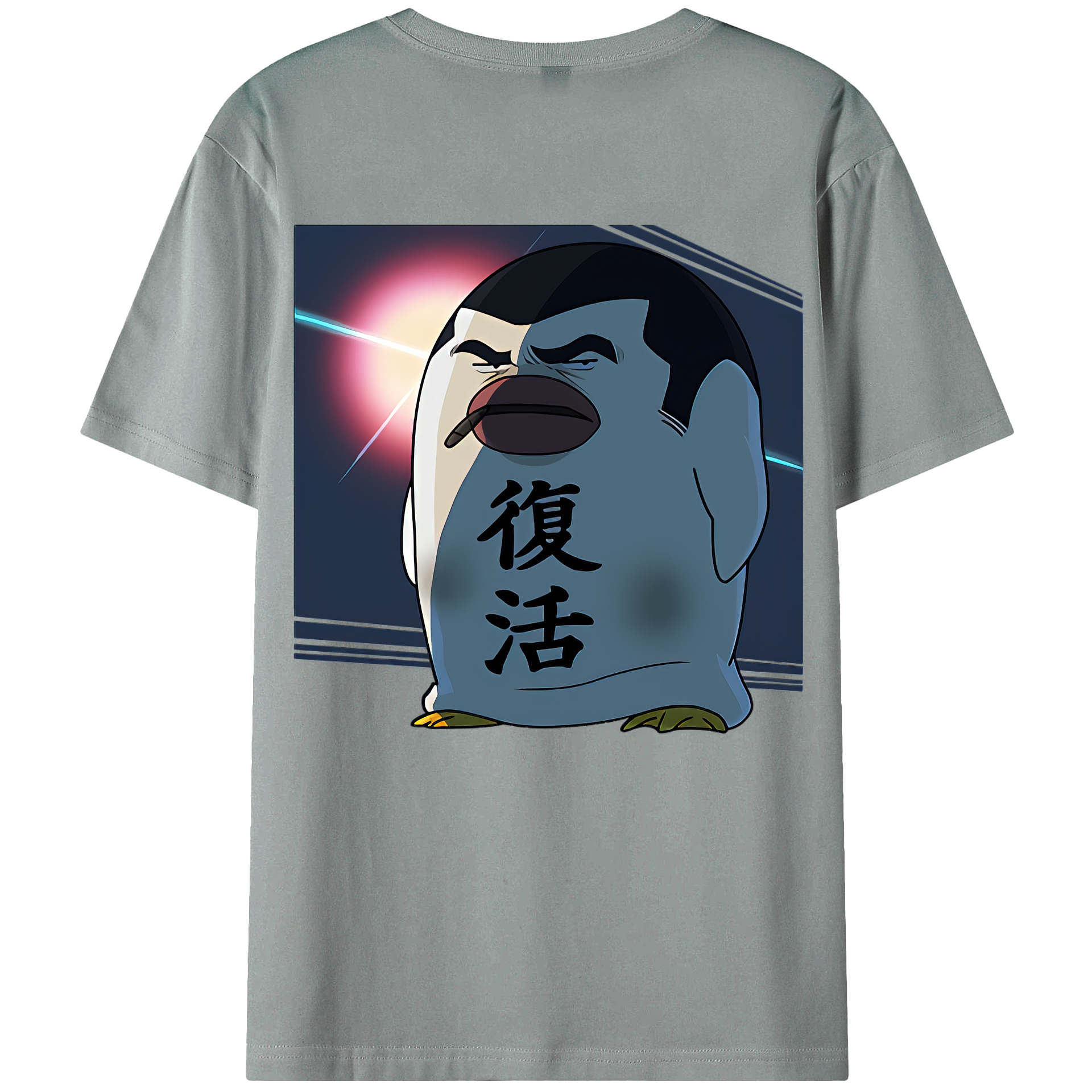 （画像用） ぎんたま 坂田銀時（さかたぎんとき） 神楽 志村新八（しむら しんぱち） GINTAMA Sakata Gintoki Kagura Shimura Shinpachi 綿100％ メンズ半袖Tシャツ（バックプリント） 通気性